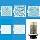Kit Stencil Bluestar Decora Bolo Facil 5 Modelos