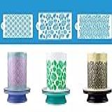 Kit Stencil Bluestar Decora Bolo Facil Costela Onça Florais