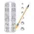 Kit Strass Unhas Prata + Caneta Aplicadora De Pedrinhas Nail