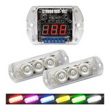 Kit Strobo Rgb Zendel 2 Faróis Super Leds Central 12 Efeitos