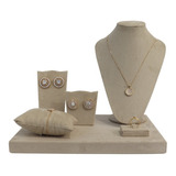 Kit Suede Expositor Joias