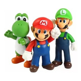 Kit Super Mario, Luigi E Youshi C/ 3 Bonecos