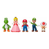 Kit Super Mario E Friends Com 5 Personagens - Candide