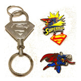 Kit Superman Oficial Chaveiro