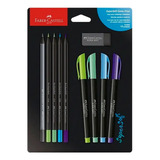 Kit Supersoft Cores Frias 10 Peças Faber Castell
