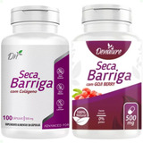 Kit Suplemento Seca Desinche Barriga C Colágeno E Goji Berry 500mg 100 Cápsulas Cada Encapsulados Naturais Denature