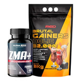 Kit Suplementos Para Ganhar Massa Rápido Hipercalórico 3kg Sabor Chocolate