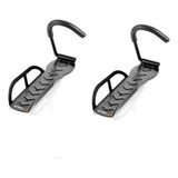 Kit Suporte Bike Parede Gancho Pendurar Bicicleta Vertical Cor Cinza