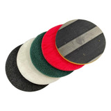 Kit Suporte Com Flange E 4 Discos Enceradeira Cleaner 350mm