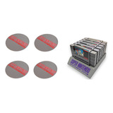 Kit Suporte De Cartucho 6 Slots Porta Copos Super Nintendo