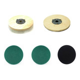 Kit Suporte Escova Nylon Discos P Enceradeira Cleaner 270mm