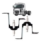 Kit Suporte Fecho Grade Diant Capo Ford Cargo Novo 2 Pecas