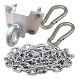 Kit Suporte Giratório P Saco Pancadas Cadeira 1 1m Corrente