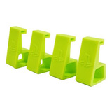 Kit Suporte Horizontal Ps4 Slim Base Apoio Latera Pé Pezinho Cor Verde Limão