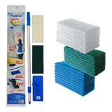 Kit Suporte Limpa Tudo Bralimpia Conjunto Cabo Mais 30 Fibra