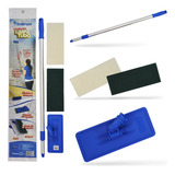 Kit Suporte Limpa Tudo Bralimpia Conjunto Cabo Mais 30 Fibra