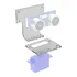 Kit Suporte P/ Micro Servo Sg90 E Ultrassônico Sr04 Acrilico