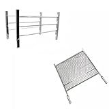 Kit Suporte Para Churrasqueira Em Barras De 70cm - Grelha Moeda 60x40cm Em Inox