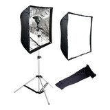 Kit Suporte Para Flash Dedicado Tripe Softbox reforçado