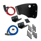 Kit Suporte Parede Bicicleta Horizontal Cadeado Reforçado