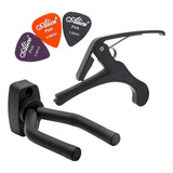 Kit Suporte Parede Violão Guitarra