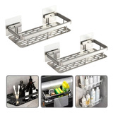 Kit Suporte Shampo Sabonete Banheiro Adesivo Parede Box Luxo