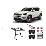 Kit Suporte Transbike Porta Mala Jeep Compass Até 2 Bikes 