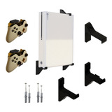 Kit Suporte Xbox One Fat Parede 1 Console E 2 Controle