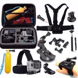 Kit Suportes Gopro Hero 3 4 5 Go Pro 6 7 Maleta Luva 360 