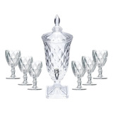 Kit Suqueira 2 Litros 6 Taças 265ml Diamond Sucos Coquetéis