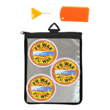 Kit Surf 3 Parafinas Surf Chave Raspador Estojo