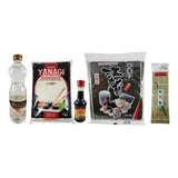 Kit Sushi Alga Nori Arroz Koshihikari Esteira Shoyu Tempero