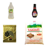 Kit Sushi Arroz Japonês Nori 10 Tempero Molho Tarê