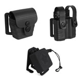 Kit Tab Lock Bélica   Fiel Retrátil Estrela   Preto