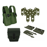 Kit Tab Lock Fast Suporte De Colete Modular Verde
