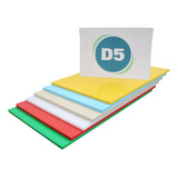 Kit Tábuas Lisas Polietileno Pead 30x50cm Cores Anvisa