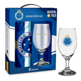 Kit Taça E Avental Do Cruzeiro Presente Cruzeirense Oficial