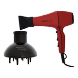 Kit Taiff Secador Style Red 2000w 127v Difusor Ar Curves