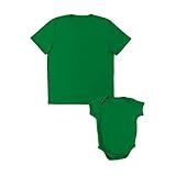 Kit Tal Pai Tal Filho Camiseta Básica Lisa E Body De Bebê Algodão