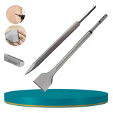 Kit Talhadeira Ponteiro Sds plus 40mm 250mm Makita Bosch