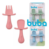 Kit Talher D Silicone Garfo Colher Introdução Alimentar Full