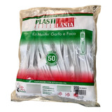 Kit Talher Garfo E Faca Descartável Reforçado Churrasco 50