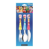 Kit Talher Infantil Princesas Disney Licenciado 3 Peças