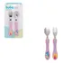Kit Talher Inox Garfo Colher Bebe Infantil Aventuras+6m Buba