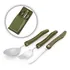 Kit Talheres Colher Garfo Faca Aço Dobráveis Acampamento