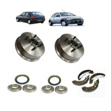 Kit Tambor Freio Lona Sapata Rolamento Ford Fiesta 97 A 2002
