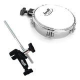 Kit Tamborim Com Clamp Tt409 + Suporte Percussão Ta410 + Ba