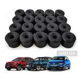 Kit Tampa Parafuso De Roda Preto Volkswagen T cross 2022