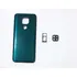 Kit Tampa Traseira + Lente + Gaveta Para Moto G9 Play Verde 