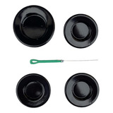 Kit Tampinhas Espalhador De Chamas Cooktop 4 Bocas Fischer